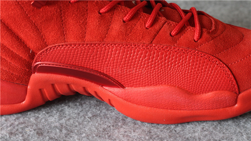 Authentic Air Jordan 12 Premium Red Suede